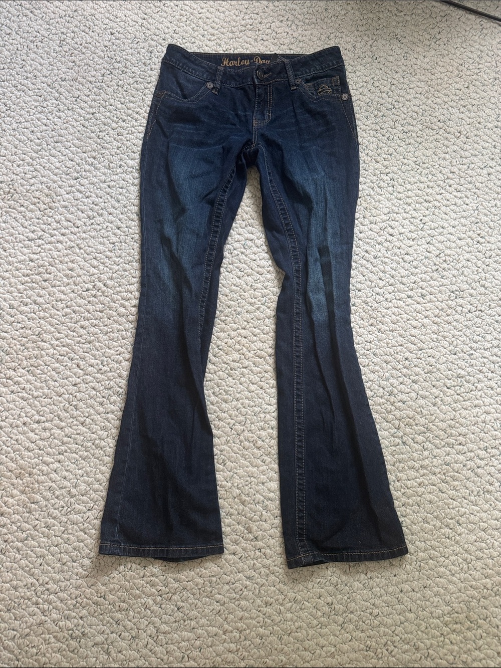 Harley-Davidson Women's Dark Indigo Flare Jeans